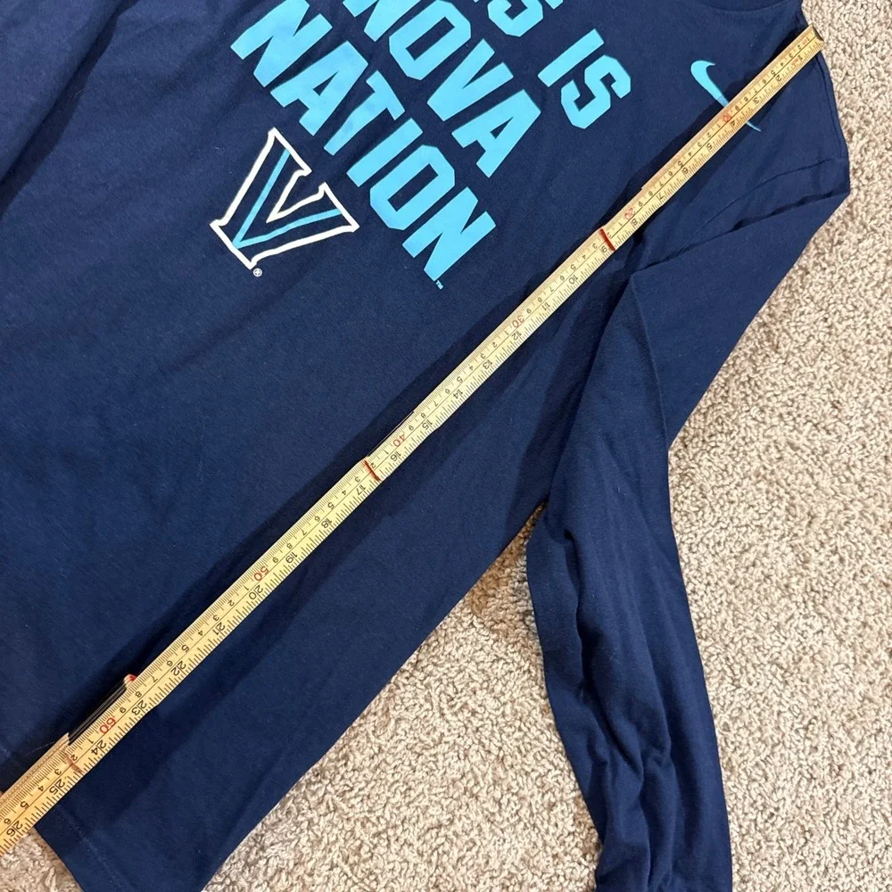 Nike Villanova Wildcats T-Shirt Mens Small Navy Blue Excellent Nova Nation Tee